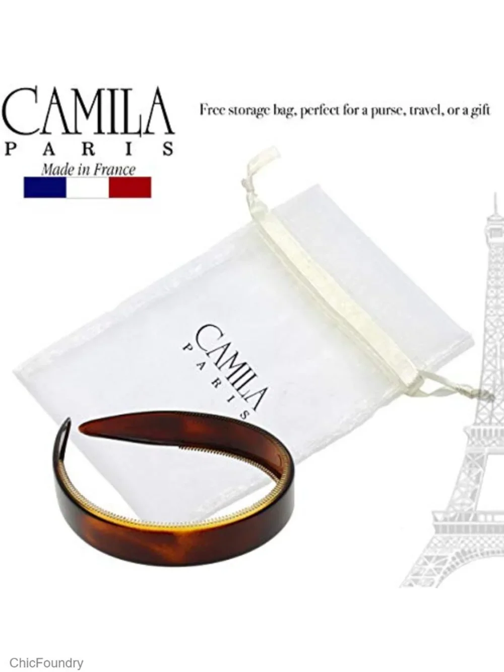 Vintage Tortoise Shell Headband for Women, Flexible Non-Slip Hairband,